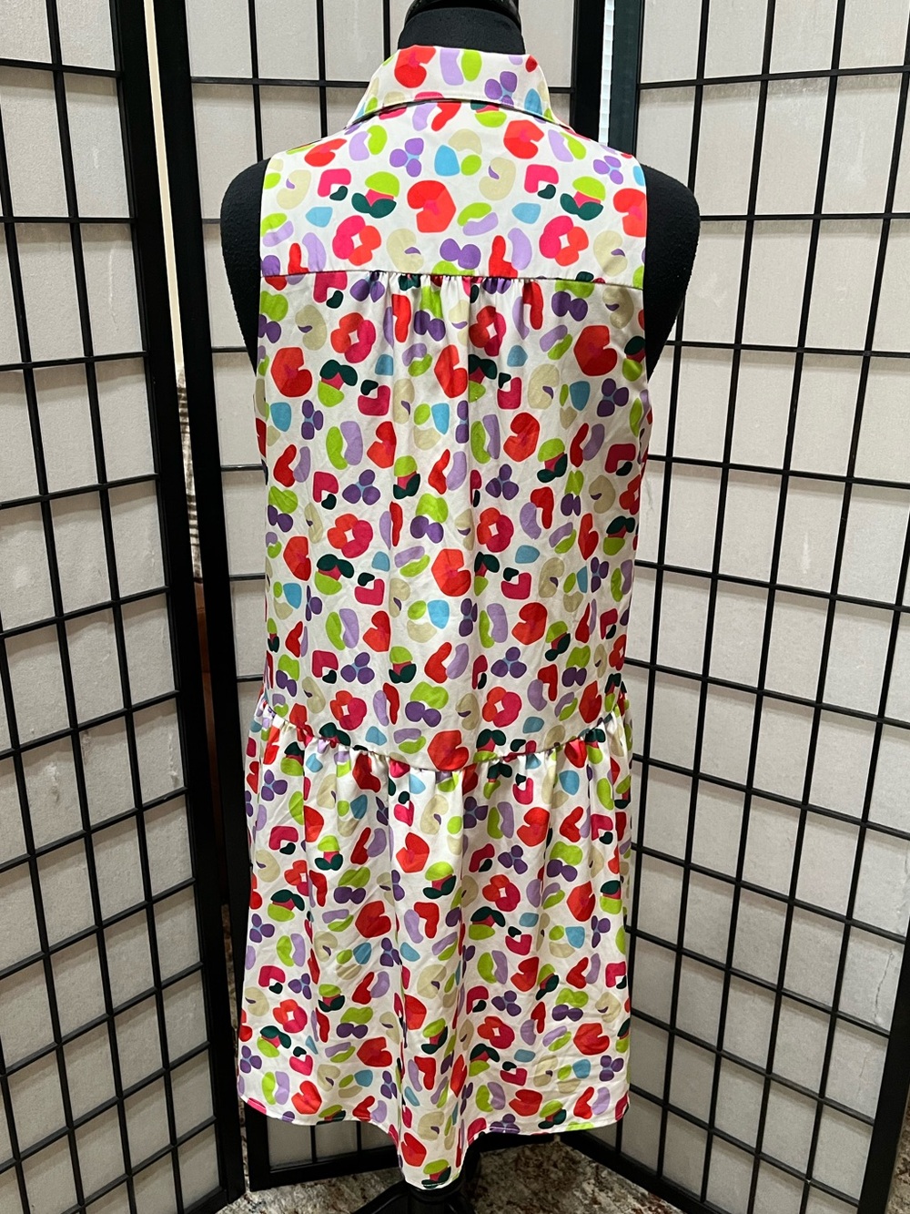 SSYS THE KENDALL SLEEVELESS COLLARED DRESS IN ANIMAL, WOMEN SIZE M - Picture 8 of 10